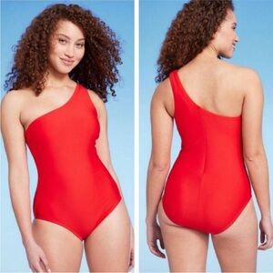 NWT Kona Sol Vibrant One Shoulder Swimsuit